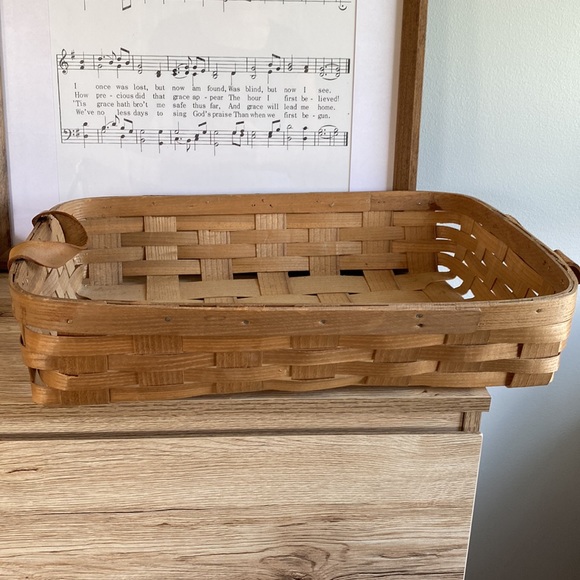 peterboro basket co Accents Vintage Peterboro Basket Co Wood Basket